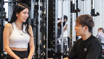 トレーニング休憩中