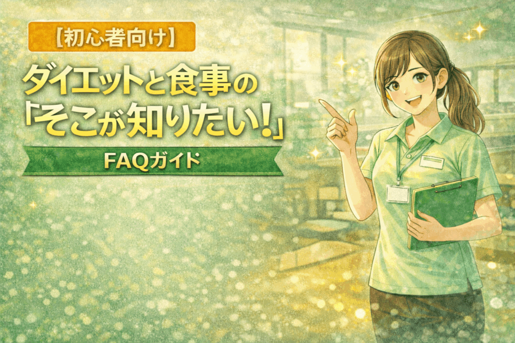 【初心者向け】ダイエットと食事の「そこが知りたい！」疑問解決FAQガイド