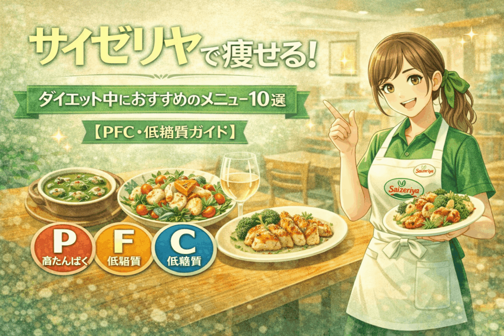 サイゼリヤで痩せる！ダイエット中におすすめのメニュー10選【PFC・低脂質ガイド】