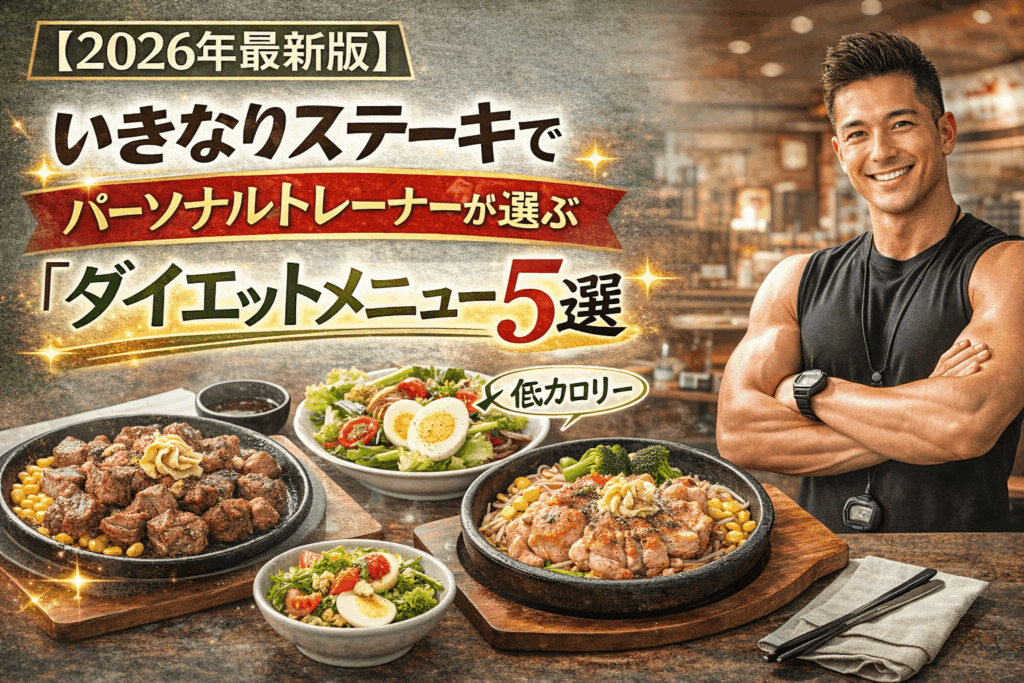【2026年最新版】いきなりステーキでパーソナルトレーナーが選ぶ「ダイエットメニュー」5選