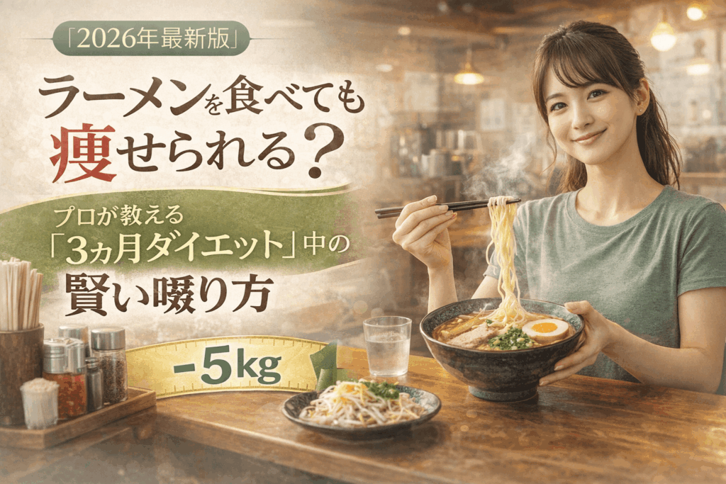 【2026最新版版】ラーメンを食べても痩せられるプロ直伝「3ヶ月ダイエット」中の賢い啜り方