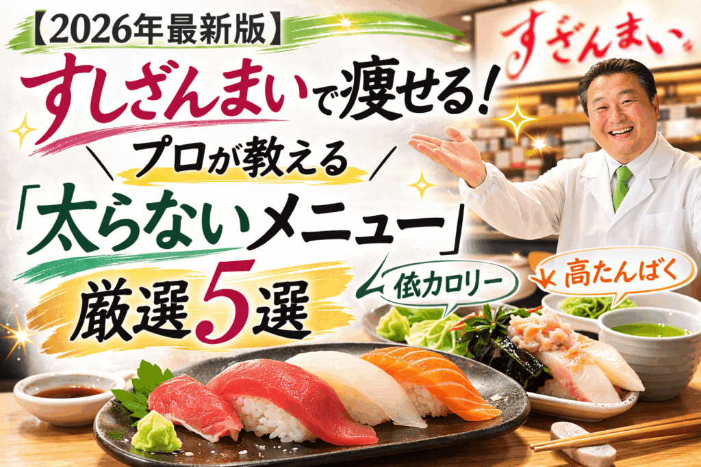 【2026年最新版】すしざんまいで痩せる！プロが教える「太らないメニュー」厳選5選