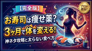 【完全版】お寿司は痩せ薬？3ヶ月で体を変える「神ネタ」攻略と太らない食べ方の全技術
