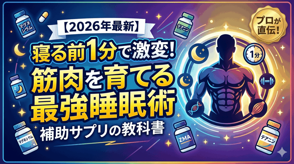 【衝撃】寝る前1分で変わる！筋肉を育てる「最強睡眠術」と回復ストレッチ