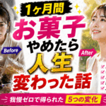 【実録】1ヶ月お菓子をやめたら人生が変わった！体とメンタルに起きる劇的な変化のタイムライン