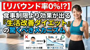 【リバウンド率0%!?】食事制限より効果が出る『生活改善ダイエット』の驚くべきメカニズム