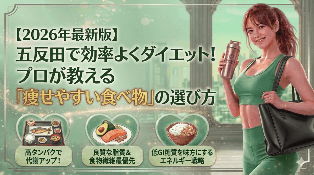 五反田で効率よくダイエット！プロが教える「痩せやすい食べ物」の選び方