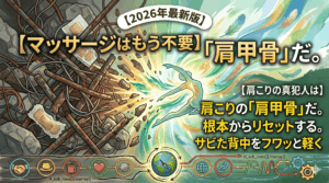 【マッサージはもう不要】肩こりの真犯人は「肩甲骨」？ガチガチ背中をリセットする根本解消マニュアル