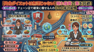 【外食ダイエットは無理じゃない】チェーン店で確実に痩せる人の「3つの成功習慣」