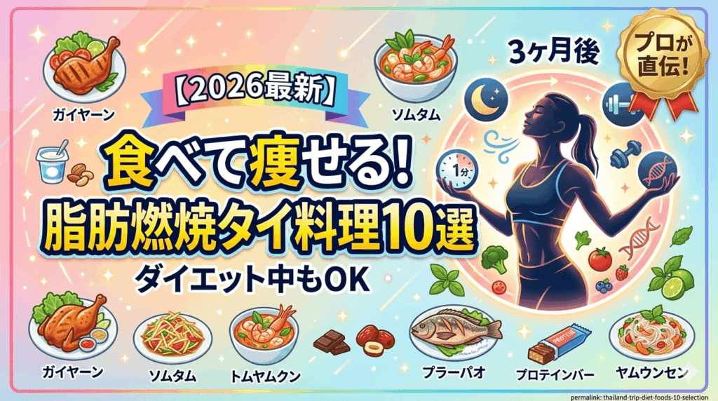 【2026最新】タイ旅行で痩せる？ダイエット飯10選