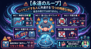【永遠のループ】リバウンドする人に共通する「5つの残酷な特徴」。意志の弱さではありません