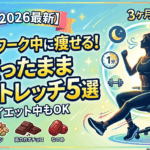 【座ったまま激痩せ？】デスクワーク中にこっそり代謝を上げる「神ストレッチ」5選