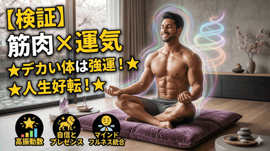 【検証】「筋肉 × 運気」のスピリチュアル。デカくなると、人生も好転する？