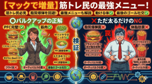 【筋トレ民必見】マクドナルドで増量（バルクアップ）はあり？最強メニューと食べ方ガイド