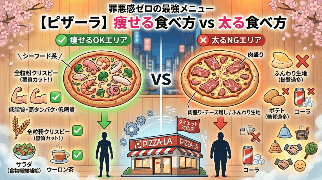 【ピザーラ ダイエット】痩せる！罪悪感ゼロの最強メニューと太らない選び方