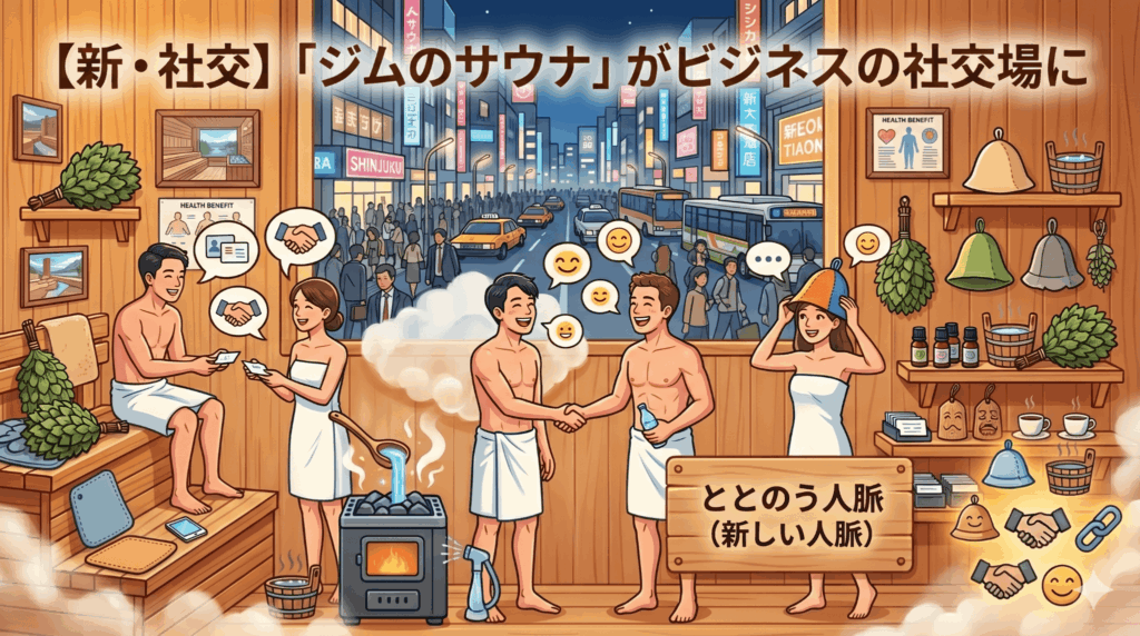 【新・社交】「ジムのサウナ」がビジネスの社交場に？裸の付き合いが生む意外なチャンス