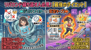 リバウンドを繰り返す人必見！体脂肪を落として一生キープする「最後のダイエット」