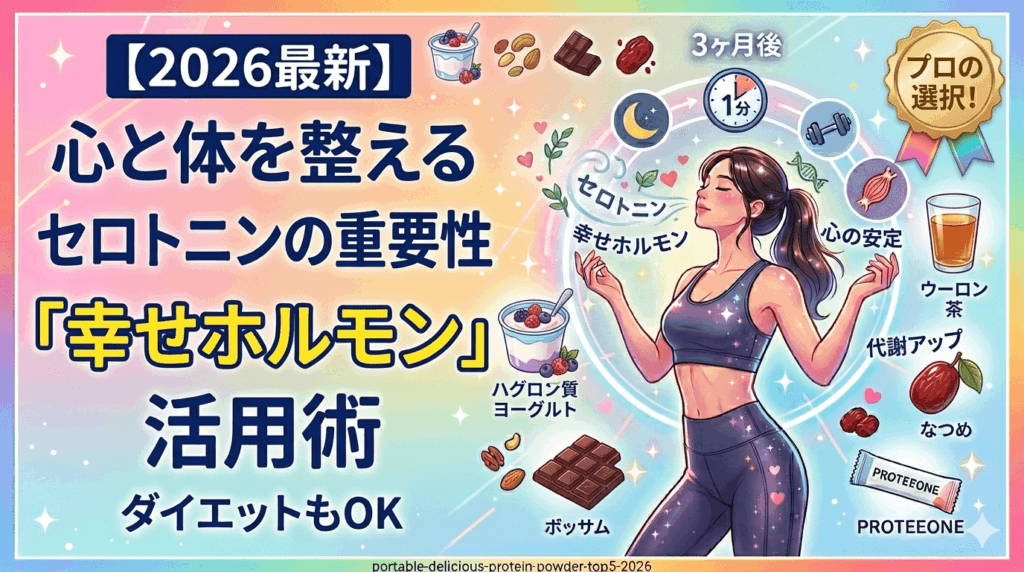 【2026最新】セロトニンは「痩せホルモン」の鍵！プロが教える心と体を整える習慣術