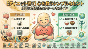 【ダイエット鬱かも？】メンタルが落ちる3つの原因と、心を救う最強の対処法