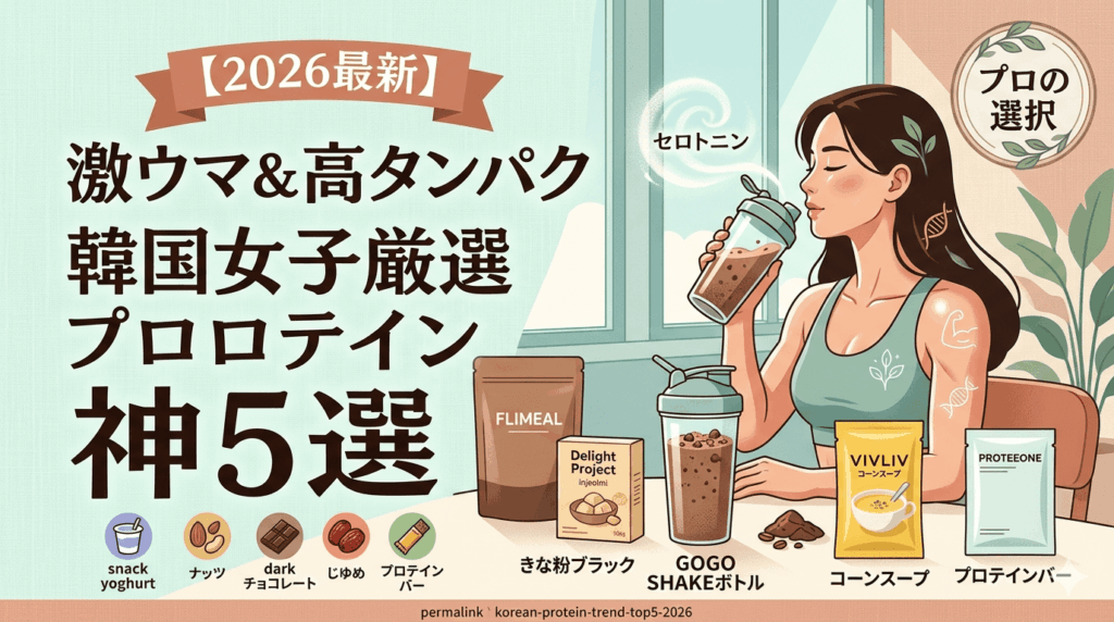 【2026最新】韓国女子が選ぶ！激ウマ＆高タンパクな「神プロテイン」厳選5選