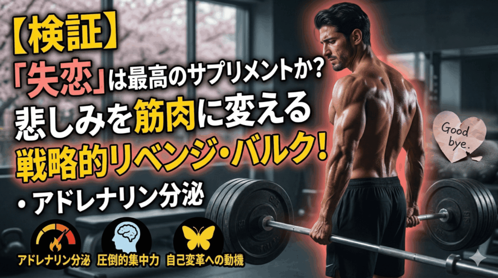【検証】「失恋」は最高のサプリメントか？悲しみを筋肉に変える「リベンジ・バルク」の科学