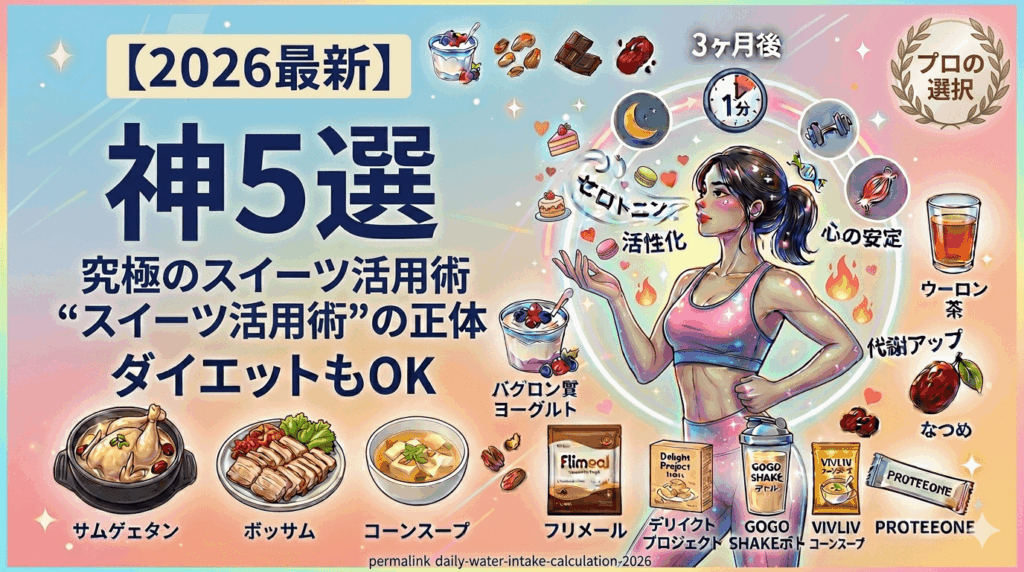 【2026最新】ダイエット中に「あえて」甘いものを食べる？驚愕エビデンス