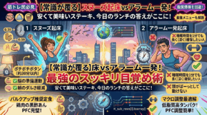 【常識が覆る】スヌーズ起床vsアラーム一発！最新研究で判明した「最強のスッキリ目覚め術」