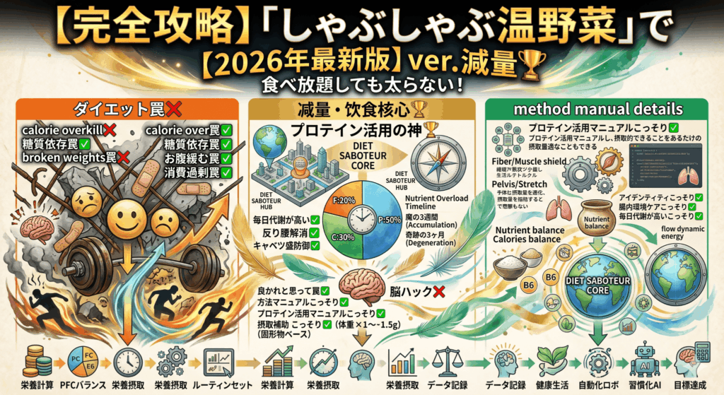 【完全攻略】「しゃぶしゃぶ温野菜」で食べ放題しても太らない！プロが選ぶ最強ダイエットメニュー