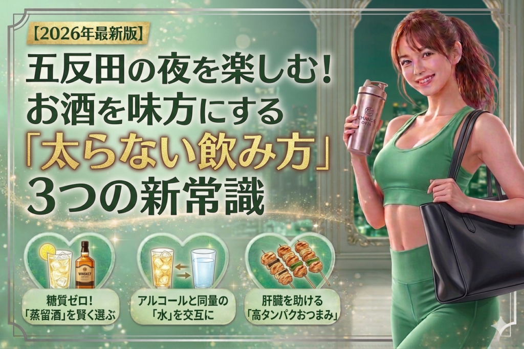【2026年最新】五反田の夜を楽しむ！ダイエットを邪魔しない「太らないお酒」3つの新常識
