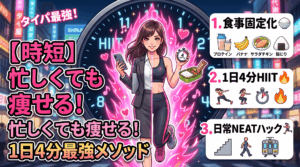 忙しくても痩せたい人必見！短時間で効率良く脂肪を落とす方法