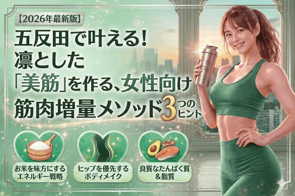 【2026年最新】五反田で叶える！凛とした「美筋」を作るための、女性向け筋肉増量メソッド