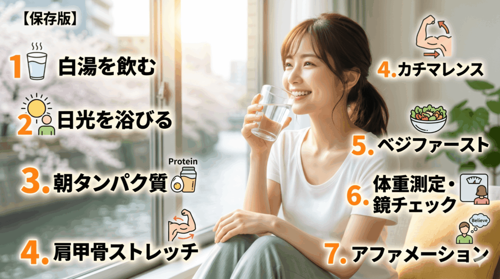 痩せる人がやっている「魔法の朝ルーティン」7選！代謝を爆上げする習慣