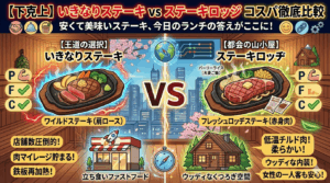【下克上】いきなりステーキより「ステーキロッヂ」がコスパ最強！？肉質・価格を徹底比較