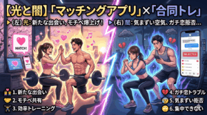 【光と闇】マッチングアプリ×「合同トレ」はあり？初ジムデートの成功法則とリアルな悲劇