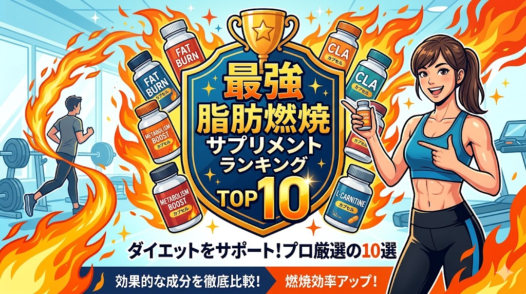 【プロが厳選】脂肪燃焼サプリ最強ランキングTOP10！生理学で紐解く「痩せる仕組み」