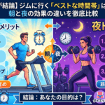 【プロが結論】ジムに行く「ベストな時間帯」はいつ？朝と夜の効果の違いを徹底比較