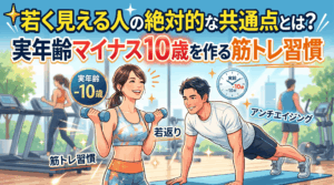 若く見える人の絶対的な共通点とは？実年齢マイナス10歳を作る筋トレ習慣