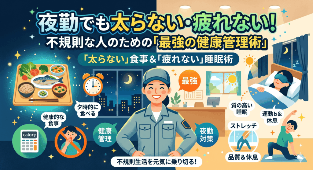 夜勤でも太らない・疲れない！不規則な人のための「最強の健康管理術」