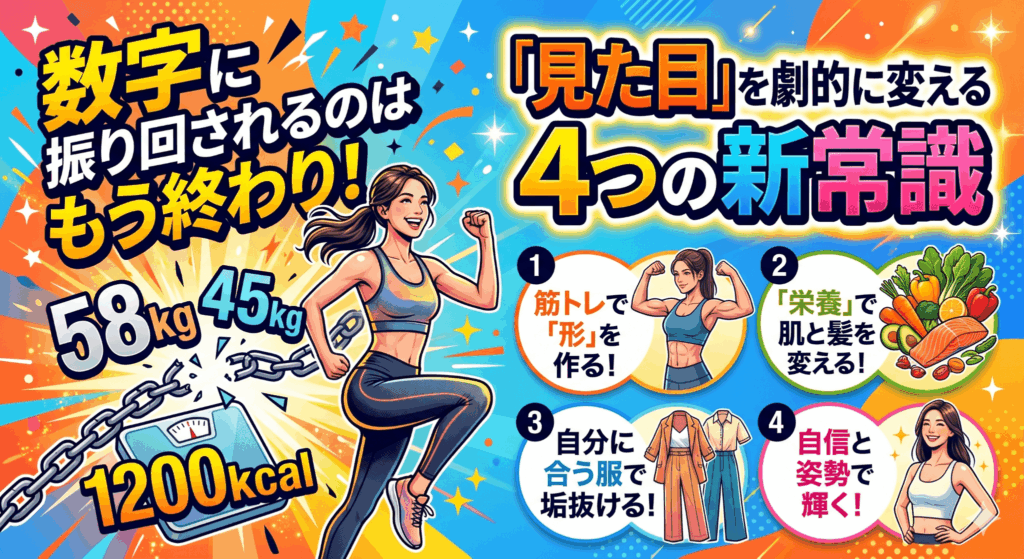 数字に振り回されるのはもう終わり！「見た目」を劇的に変える4つの新常識