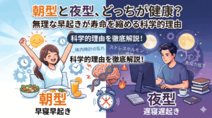 朝型と夜型、どっちが健康？無理な早起きが寿命を縮める科学的理由