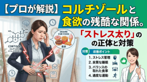 【プロが解説】コルチゾールと食欲の残酷な関係。「ストレス太り」の正体と対策
