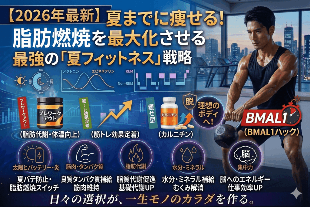 【2026年最新】睡眠の質UPで痩せる・動ける！仕事効率UP！最強の「睡眠最適化」戦略