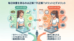 毎日体重を測るのは正解？不正解？メリットとデメリット