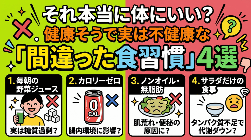 それ本当に体にいい？健康そうで実は不健康な「間違った食習慣」4選