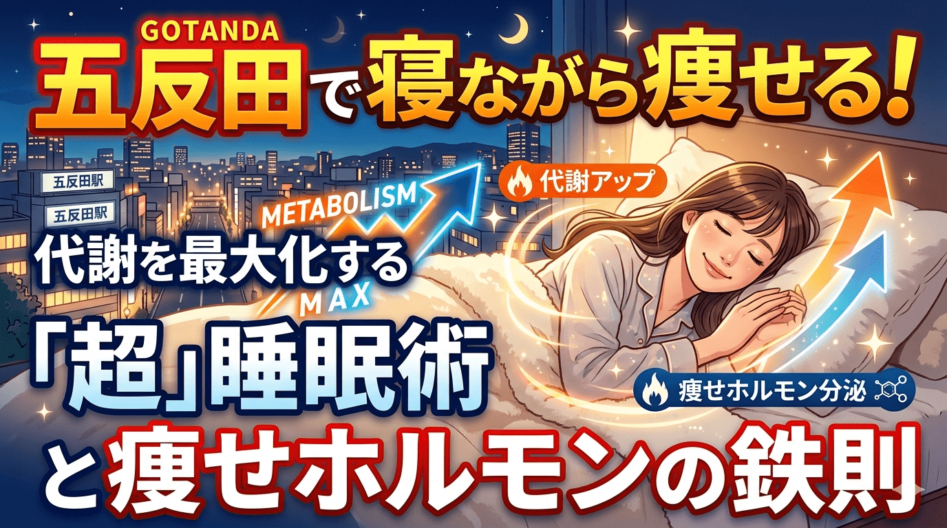 五反田で寝ながら痩せる！代謝を最大化する「超」睡眠術と痩せホルモン