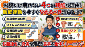 お腹だけ痩せない4つの残酷な理由！腹筋運動を今すぐやめるべき理由とは？