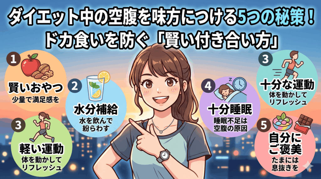 ダイエット中の空腹を味方につける5つの秘策！ドカ食いを防ぐ「賢い付き合い方」
