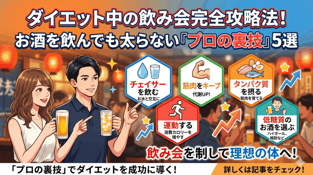 ダイエット中の飲み会完全攻略法！お酒を飲んでも太らない「プロの裏技」5選
