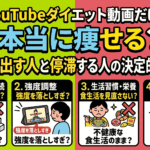YouTubeダイエット動画だけで本当に痩せる？効果を出す人と停滞する人の決定的な違い