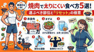 焼肉で太りにくい食べ方5選！選ぶべき部位と「リセット」の極意